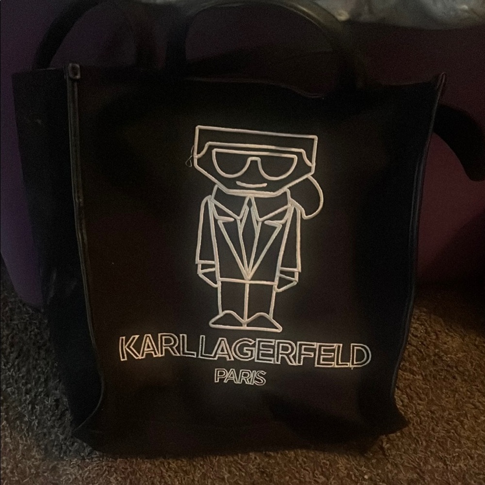 Karl Lagerfeld Black Tote Bag